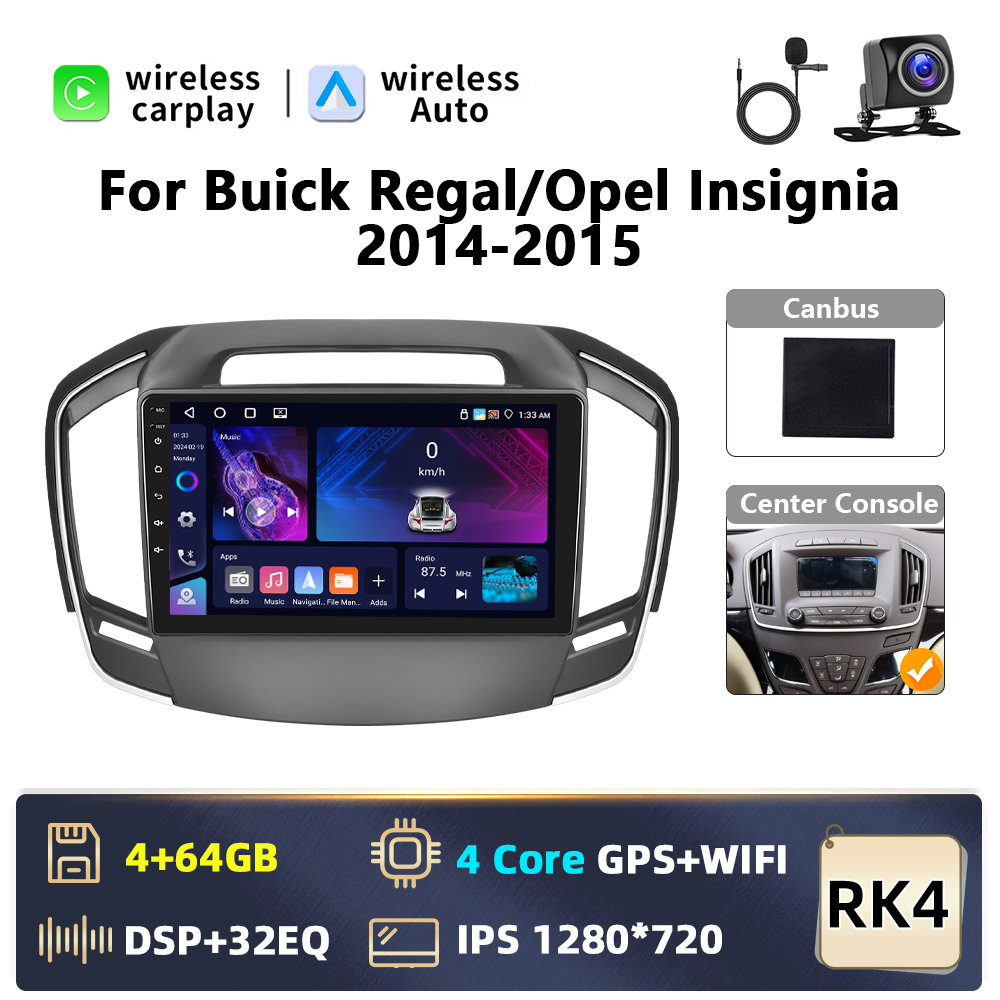 Radio Nawigacja Opel Insignia A 2014-2017 Android 4/64GB CarPlay + Kamera